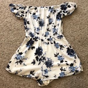 Super cute off-the-shoulder romper